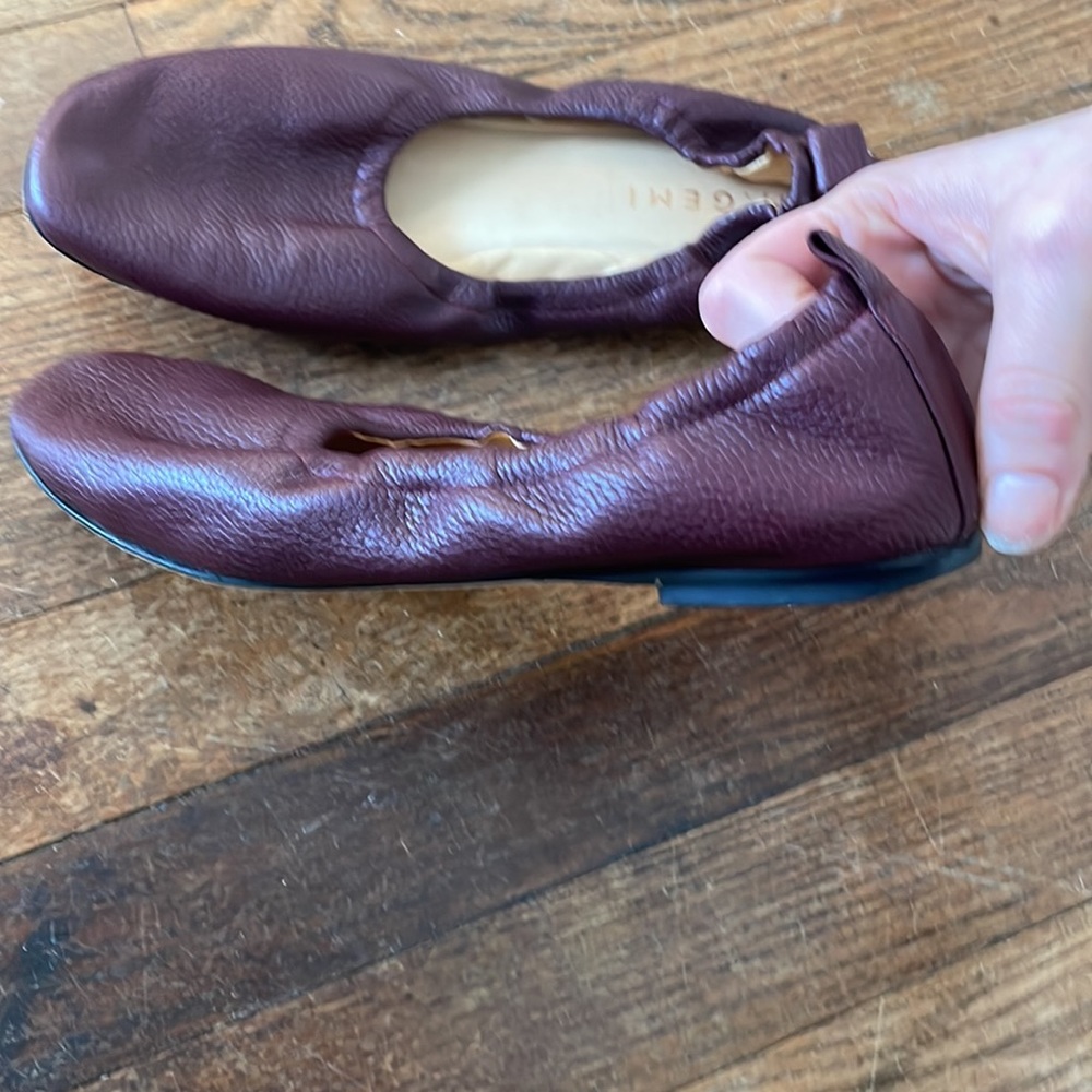 Women’s M. GEMI leather flats eggplant purple size 37 - Picture 6 of 6